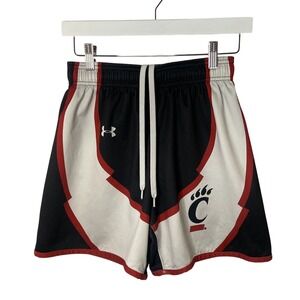 Under Armour Cincinnati Bearcats Shorts Mens Medium Black White Red Athletic 22
